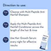 WishCare Multi Peptide Anti Hairfall Shampoo with Rosemary Boosts Hair Growth (120 ml)