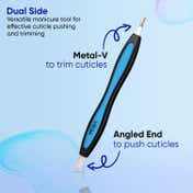 VEGA Soft Touch Cuticle Trimmer & Cuticle Pusher for Manicure & Pedicure for Men & Women (CTP-01N)