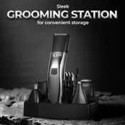 Beardo Chrome Beast Multipurpose Trimmer Kit for Men 90 Min Runtime 40 Length Adjustments Shaver Black