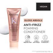 KERASTASE Gloss Absolu Anti-Frizz Foaming Conditioner for Bouncy & Glossy Hair (250 ml)