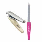 Babila Set of Cuticle Nail Clipper & Nail File with Trimmer NCFT-V98 (2 pcs)