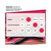 Faces Canada Ultime Pro HD Intense Matte Lips + Primer - 11 Bold Wine (1.4 g)