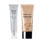 Faces Canada 2-Step Glow Getter Makeup Kit - Silver Strobe Cream(30 ml), Tinted Moisturizer (35 g)