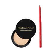 Faces Canada Eye & Face Combo - Magneteyes Kajal + Weightless Compact (Natural)
