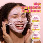 ZIGTAG Berry Smoothie Scrub Cleanser, Gentle Exfoliating Pore Cleansing (130 ml)