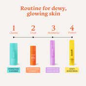 Foxtale Cleanser, Moisturizer, Sunscreen Dewy & Vitamin C Serum Combo