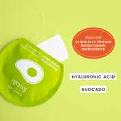 Foxtale Nourishing Sheet Mask with Hyaluronic Acid and Avocado, Men & Women - Pack of 3 (26 g)