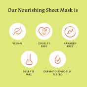 Foxtale Nourishing Sheet Mask with Hyaluronic Acid and Avocado, Men & Women - Pack of 3 (26 g)
