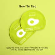 Foxtale Nourishing Sheet Mask with Hyaluronic Acid and Avocado, Men & Women - Pack of 3 (26 g)