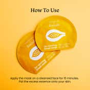 Foxtale Essentials Tan Removal Sheet Mask with Vitamin C and Papaya, Men & Women - Pack of 3 (26 g)