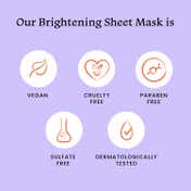 Foxtale Essentials Brightening Sheet Mask with Niacinamide, Berries Men & Women - Pack of 3 (26 g)