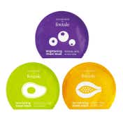 Foxtale Facial Mask Set for Glowing Skin with Vitamin C, Niacinamide, Hyaluronic Acid Combo