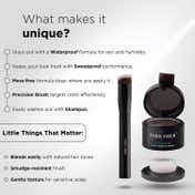 Thick Fiber Root Touch Up Powder with Brush - Black