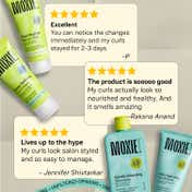 Moxie Beauty Curly Travel Routine - Shampoo, Conditioner, Curl Cream & Styling Serum Gel for Curly Hair