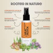 Tash Hair Heat Block Heat Protection Spray with Grapeseed Oil Aloe & Herbs (100 ml)