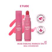 Etude Dear Darling Marker Lip Tint - 04 Milk Strawberry (3.5 g)