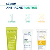 Bioderma Sebium Actif Cleanser with Salicylic & Glycolic Acid for Acne Prone, Oily Skin (45ml)