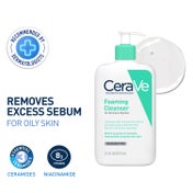 CeraVe Foaming Cleanser Face Wash For Oily Skin (473 ml)