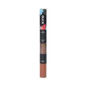 Kiro 3 in 1 Eye Stack Eyeshadow + Eyeliner + Mascara - 02 Nutty Brown Matte & Metallic Trio (12.5 g)