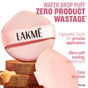 Lakme 9to5 Hya Beach Edit Cushion Foundation, SPF40, Full Matte Coverage, W 180-Warm Natural (12 g)