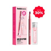 Huda Beauty Kiss Me Rosy Pink Lip Duo - Rosewood & Juicy Pink Lady (2 pcs)