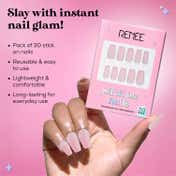 RENEE Stick On Nails - Matte Nails 12 (Pack of 30)