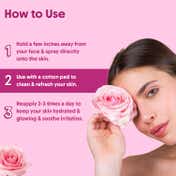 Aravi Organic 100% Pure & Natural Rose Water Steam Distilled Face Spray Toner (150 ml)