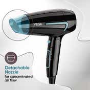 VEGA U Style 1400-1600W Foldable Hair Dryer with Cool Shot 2 Speed/Heat Settings (VHDH-24)