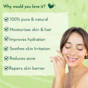 WishCare Pure and Natural Aloe Vera Gel for Face and Hair Hydrates & Moisturizes Skin (200 ml)