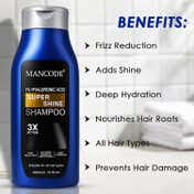 Mancode 1% Hyaluronic Super Shine Shampoo for Men (400 ml)