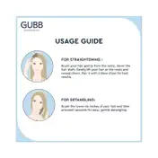 GUBB Paddle Hair Brush Medium - Vogue Range (180 g)