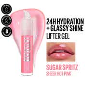 Maybelline New York Lifter Oil In Gel Lip Gloss - Sugar Spritz (6.6 ml)