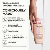 KERASTASE Gloss Absolu Crème Anti-Frizz Shampoo, Medium to Thick Hair, 4-Days Anti-Frizz, (250 ml)