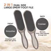 Vega Large Emery Foot File, Pedicure Tool Removes Dead Skin & Callus (PD-12)