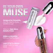 Makeup Revolution Metallic Muse Glitter Muse Eyeshadow - Silver (3.5 ml)