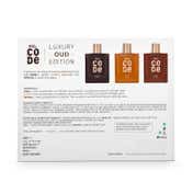 Wild Stone Code Luxury Oud Regal, Imperial & Glory Eau De Parfum Gift Set For Men (3 pcs)