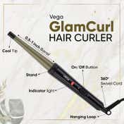 Vega Glamcurl Hair Curler For Women With 13mm-25mm Barrel (VHCH-10)