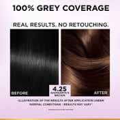 LOreal Paris New Excellence Creme Hair Color Hyaluronic Acid, 4.25 Aishwaryas Brown, (100gm + 72ml)