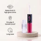 Power Beauty Double Duty Duo Lipstick + Lip Gloss - Pink 02 + Transparent (10.5 ml)