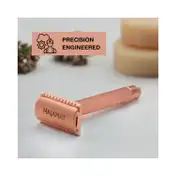 Hajamat Scythe Double Edge Safety Razor, Stainless Steel 304, Rose Gold Finish