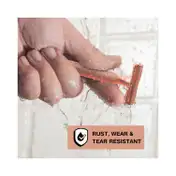 Hajamat Scythe Double Edge Safety Razor, Stainless Steel 304, Rose Gold Finish
