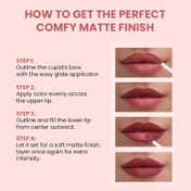 TNW The Natural Wash Comfy Matte Liquid Lipstick, Weightless & Hydrating, Red Clay - 01 Rush Affair (3 ml)