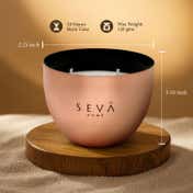 Seva Home Heirloom Bowl Mini Scented Candle Gold + Rosegold (2 Pcs)