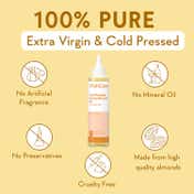 WishCare 100% Pure Cold Pressed Castor Oil Strengthens Hair Roots Moisturizes Skin (200 ml)
