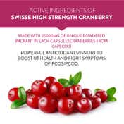 Swisse High Strength Cranberry for PCOS, PCOD & UTI - 25000mg Cranberry Extract (30 Tablets)