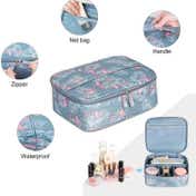 Bronson Professional Portable Dividers Travel Cosmetic Bag Organizer With Makeup Pouch
