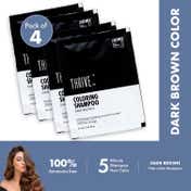 Thriveco Coloring Shampoo - Dark Brown (4 pcs)