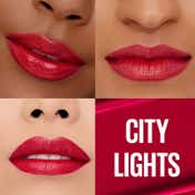 Maybelline New York Serum Lipstick Satin 1-Swipe Lush Color 8HR Hydration - City Lights (3.4 g)