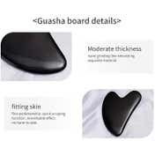 Bronson Professional Black Obsidian Gua Sha Face Massage Tool