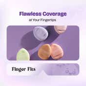 MARS Finger Fits Mini Makeup Puffs for Multipurpose Makeup (Pack of 5)